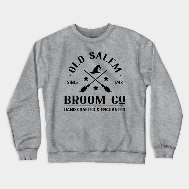 Old Salem Broom Co Crewneck Sweatshirt by Happii Pink